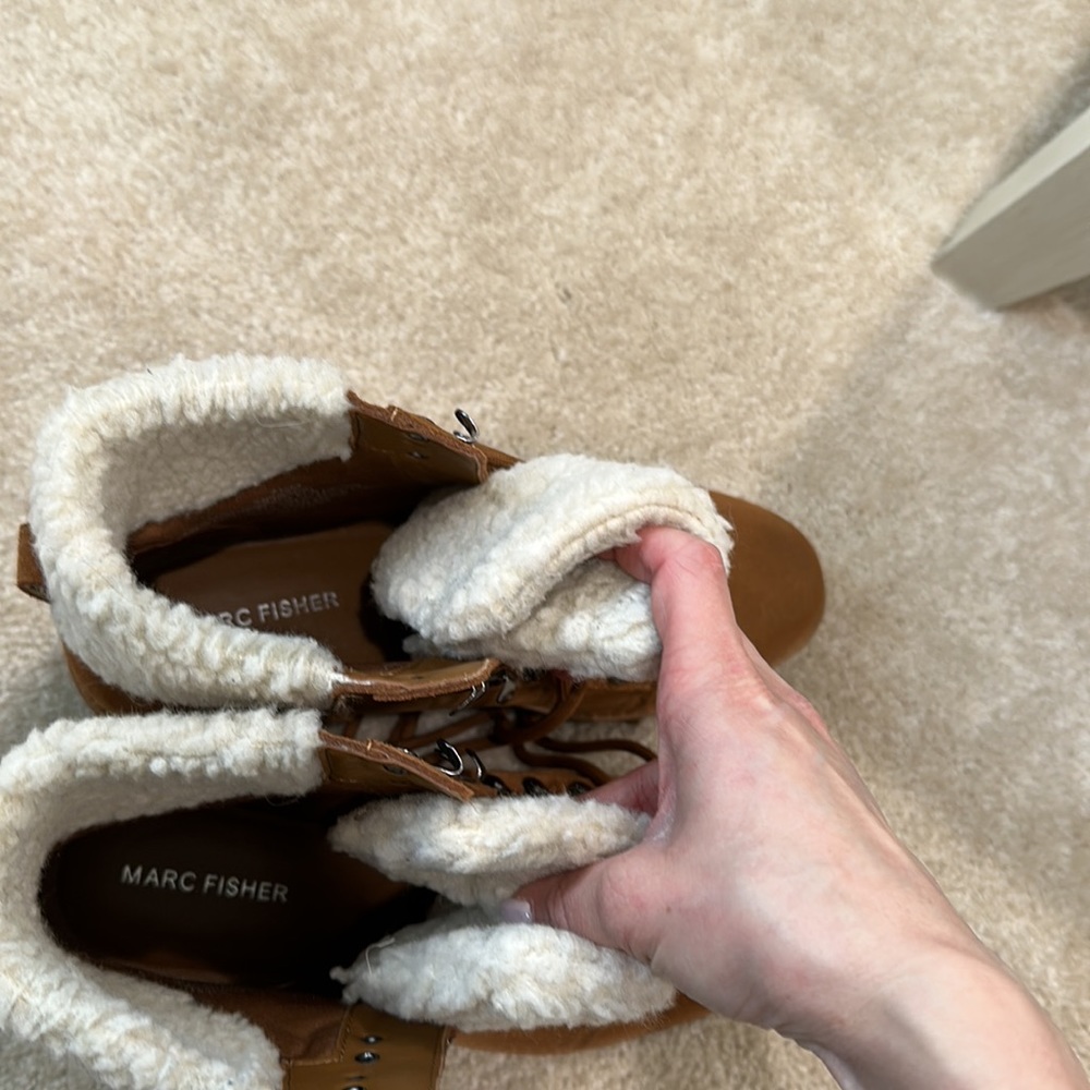 Marc Fischer Isalia Boot Size 7.5 In Brown/Black - image 7